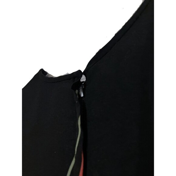 Vintage Anne Crimmins Silk Dress 16 Shift Tiers Dark Fairy Whimsygoth 100% Silk - Picture 6 of 10